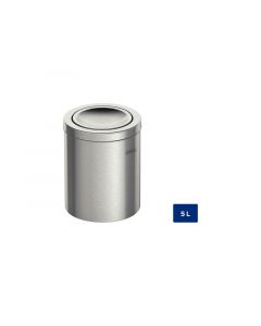 Lixeira Inox Tramontina Swing com Acabamento Scotch Brite e Tampa Basculante 5 L