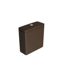Caixa acoplada c/ Acionamento Duo Axis/Living/Piano/Polo/Quadra/Unic Marrom Fosco/ Gold - Deca