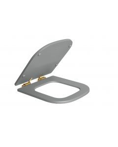 Assento Poliéster AP.217 Quadra/Polo/Unic Cinza Fosco/Gold - Deca