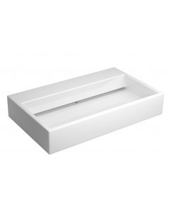 Cuba de Apoio Retangular com Mesa e Válvula Oculta 750x450mm Branco - Deca